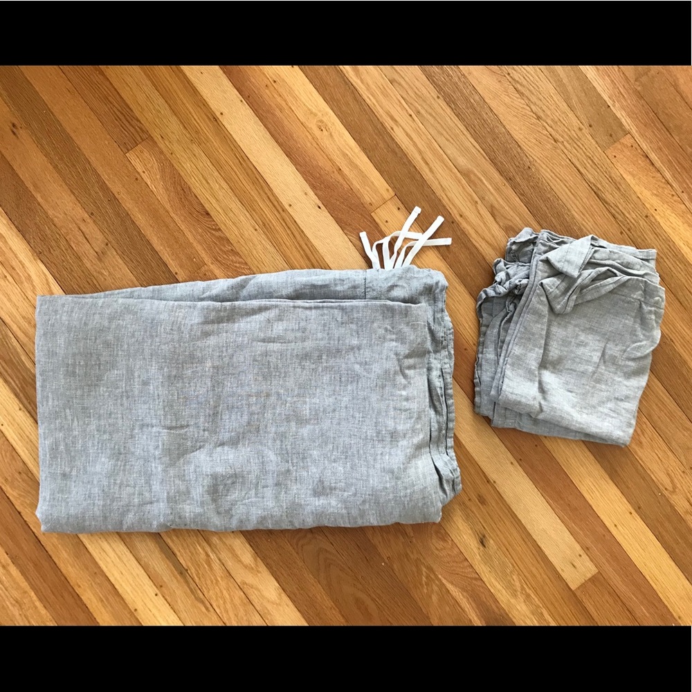 Restoration Hardware linen duvet